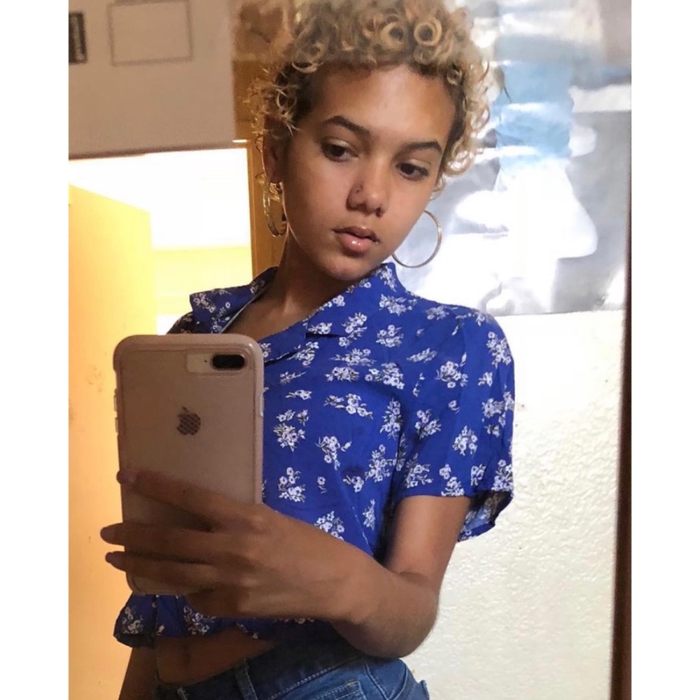 Flowery crop top